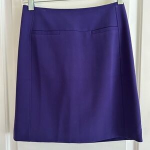Loft size 0 deep purple skirt - like new